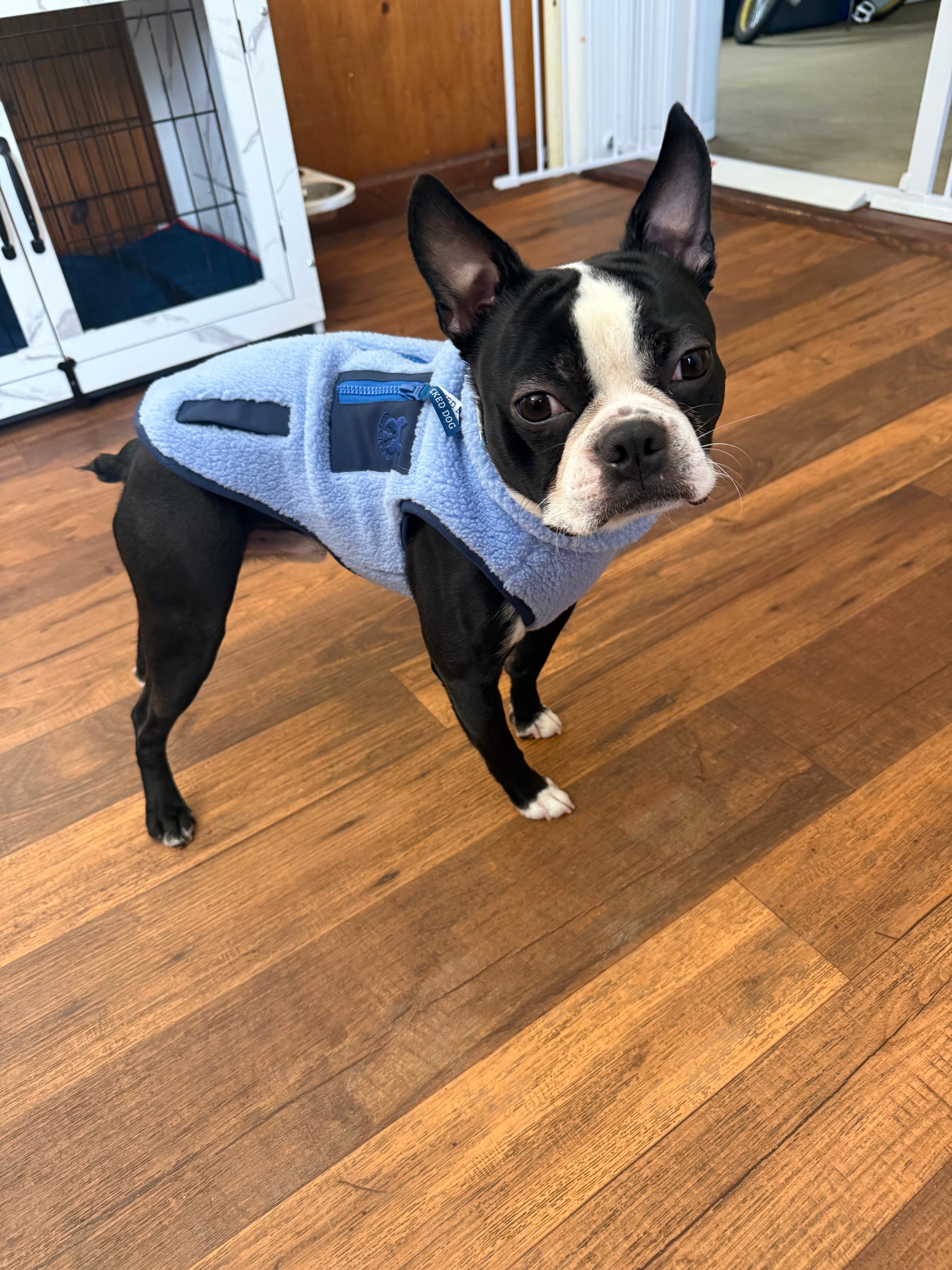 Monochrome Sherpa Dog Vest