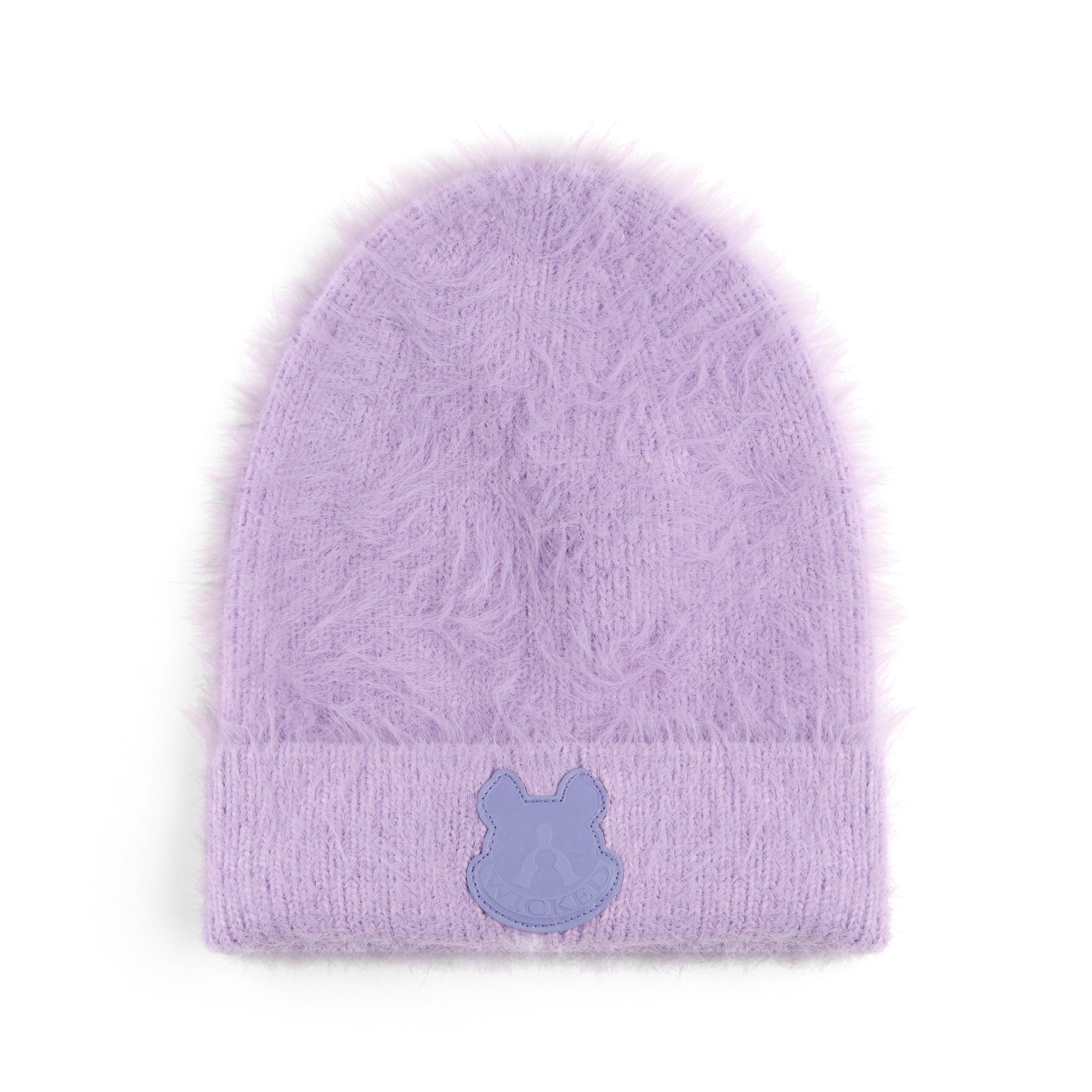 Fuzzy Beanie Leather Patch