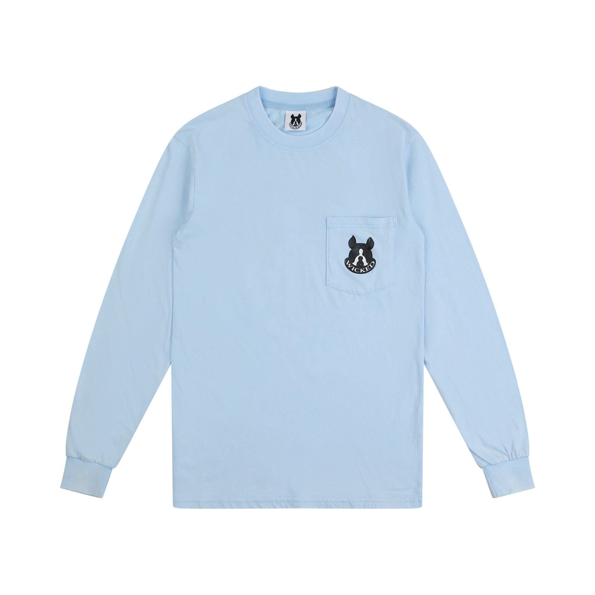 Women's Long Sleeve Acid Wash Pocket Tee