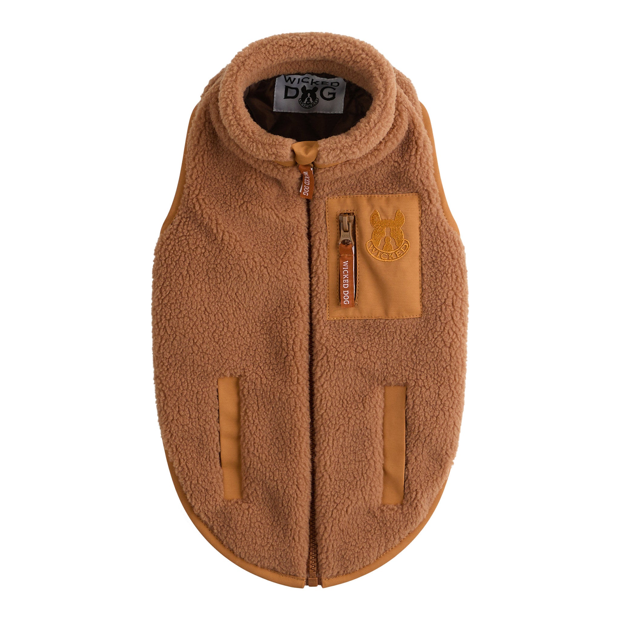 Monochrome Sherpa Dog Vest