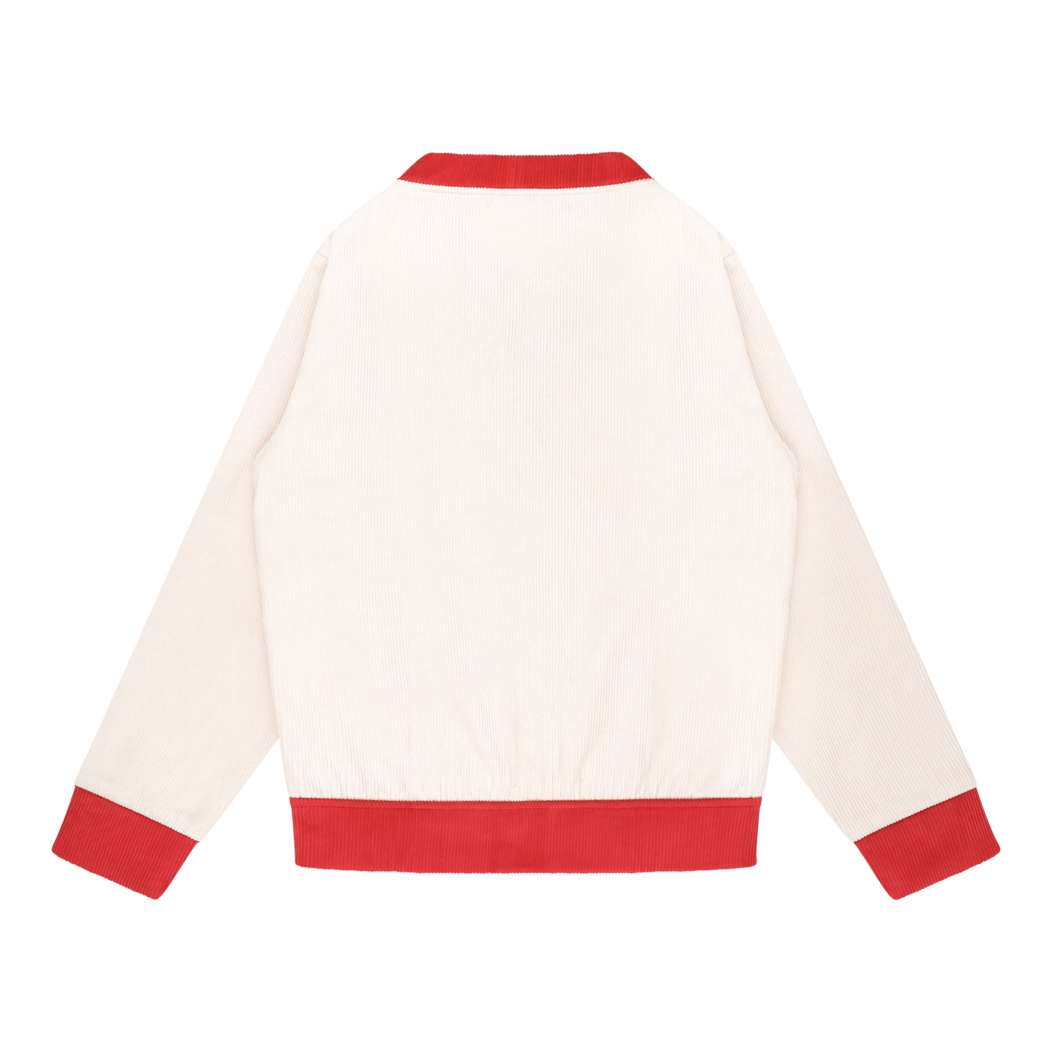 Crimson & Cream Corduroy Cardigan