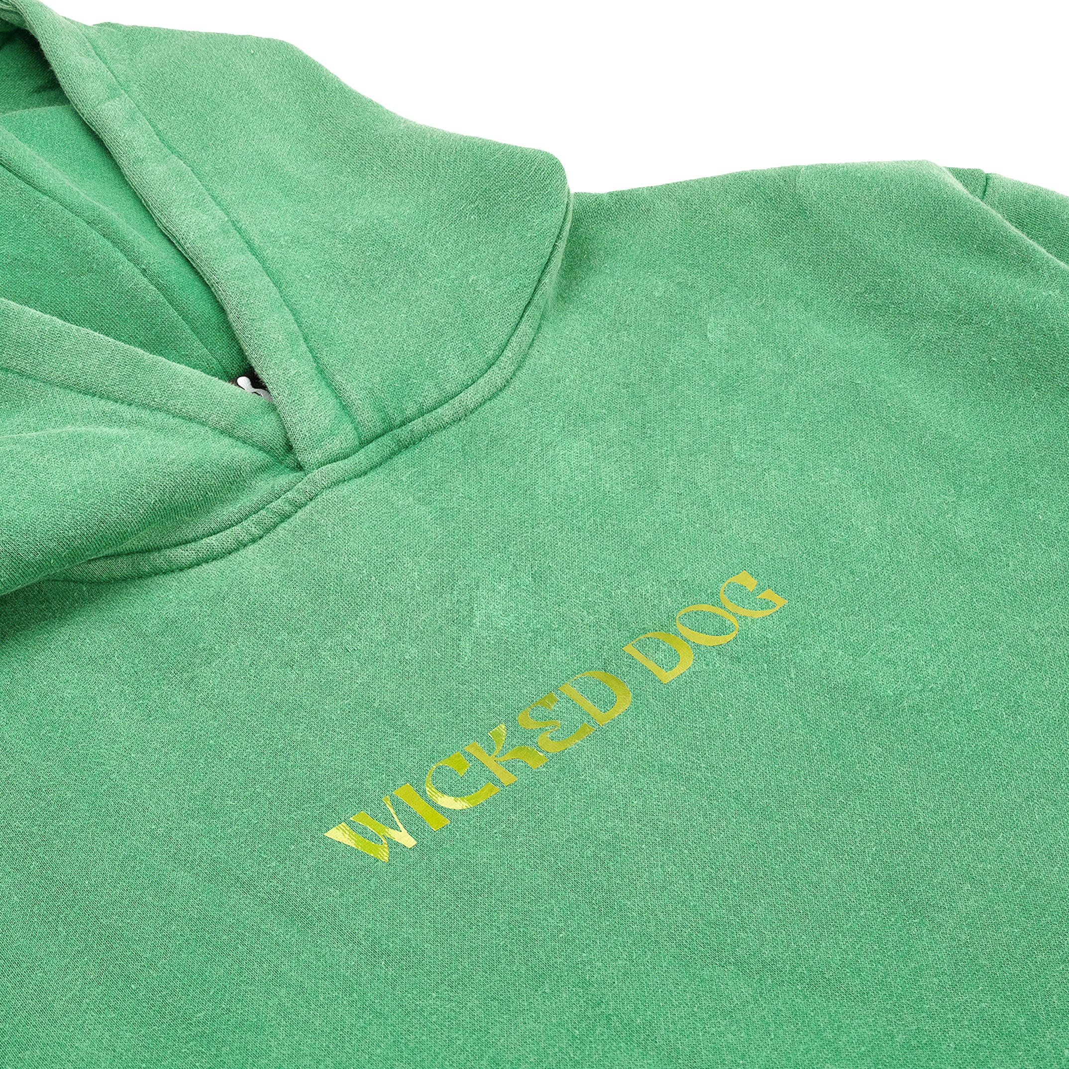 Green Acid Wash Hoodie
