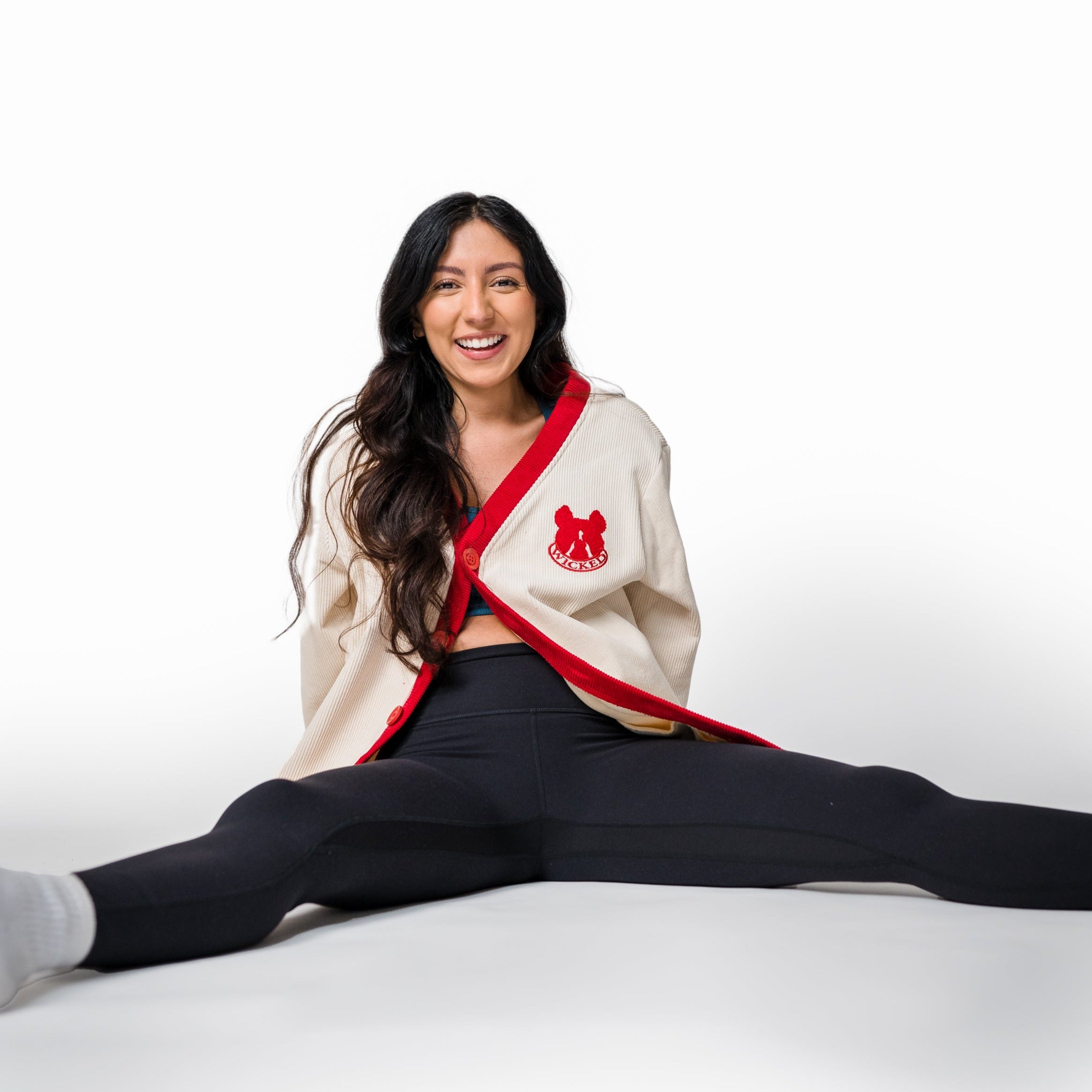 Crimson & Cream Corduroy Cardigan