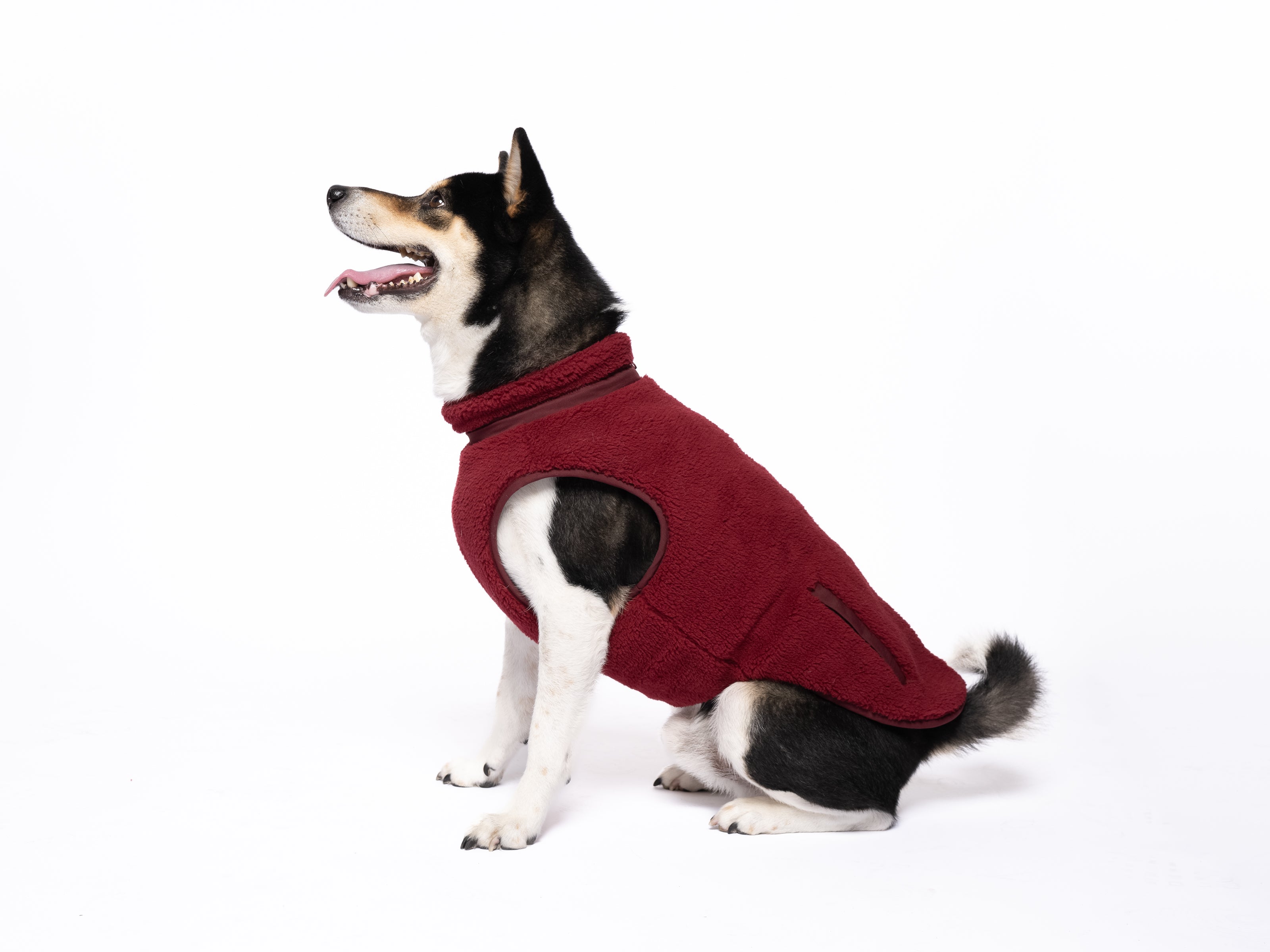 Monochrome Sherpa Dog Vest