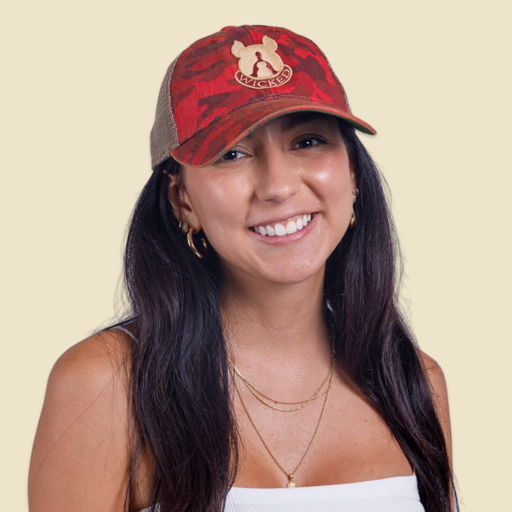 Red Camo Trucker Hat