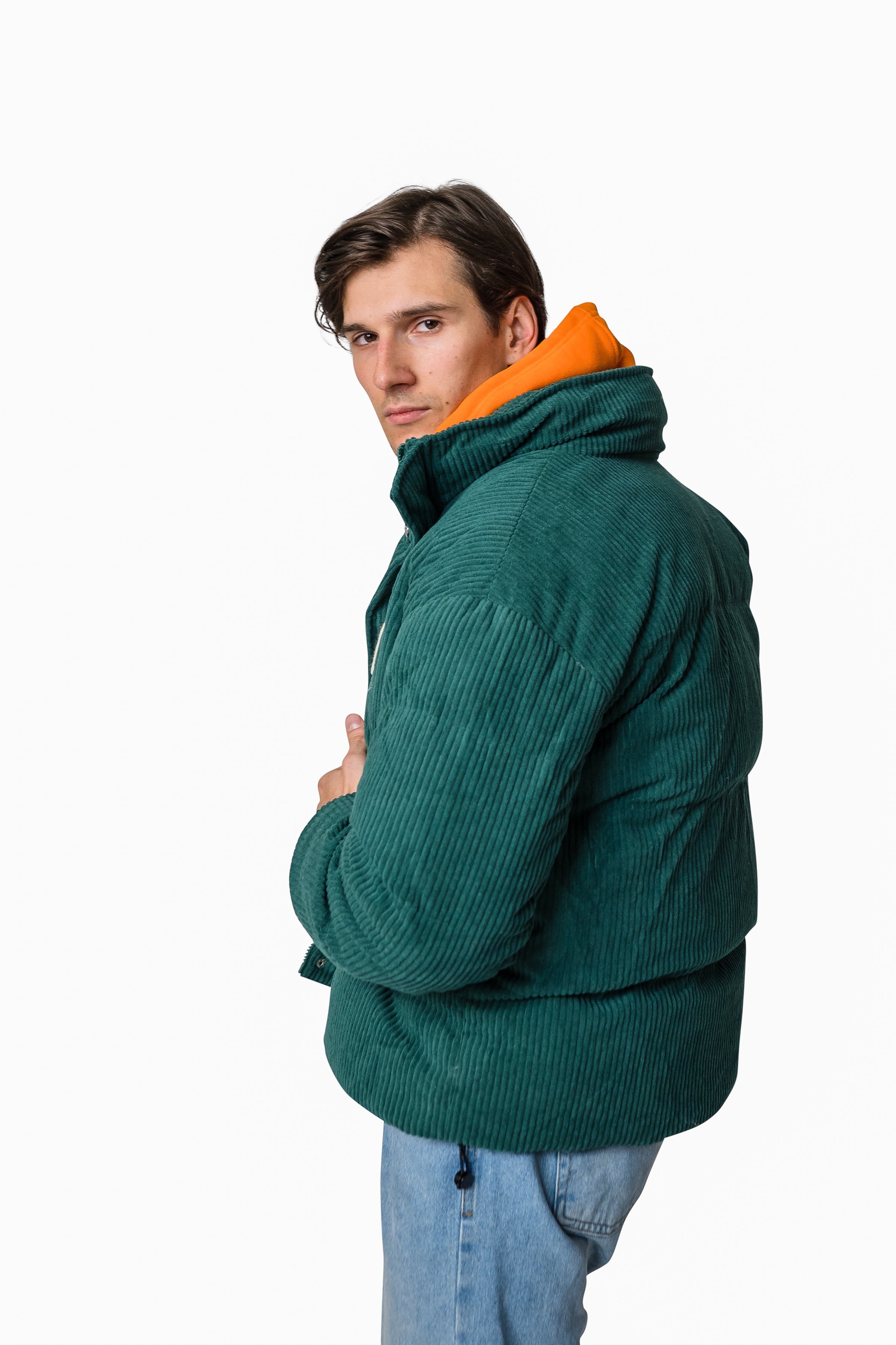 Corduroy Puffer Jacket