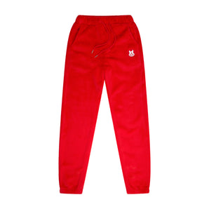 Fiery Red Furry Jogger
