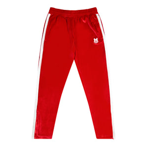Wicked Velour Track Pant - Fiery Red