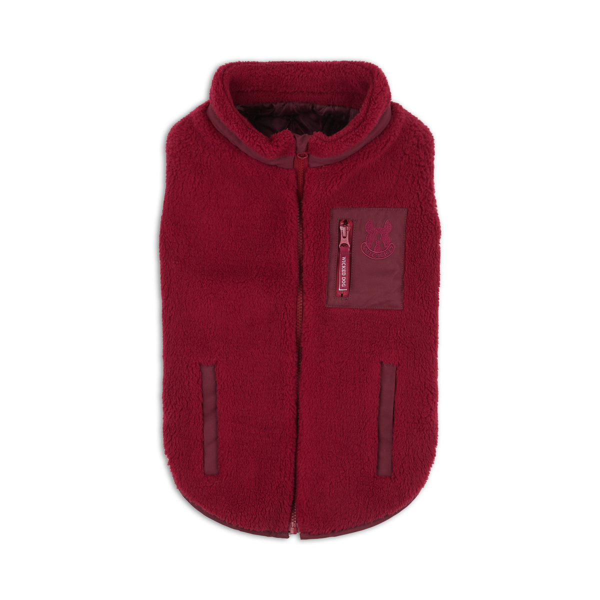 Monochrome Sherpa Dog Vest