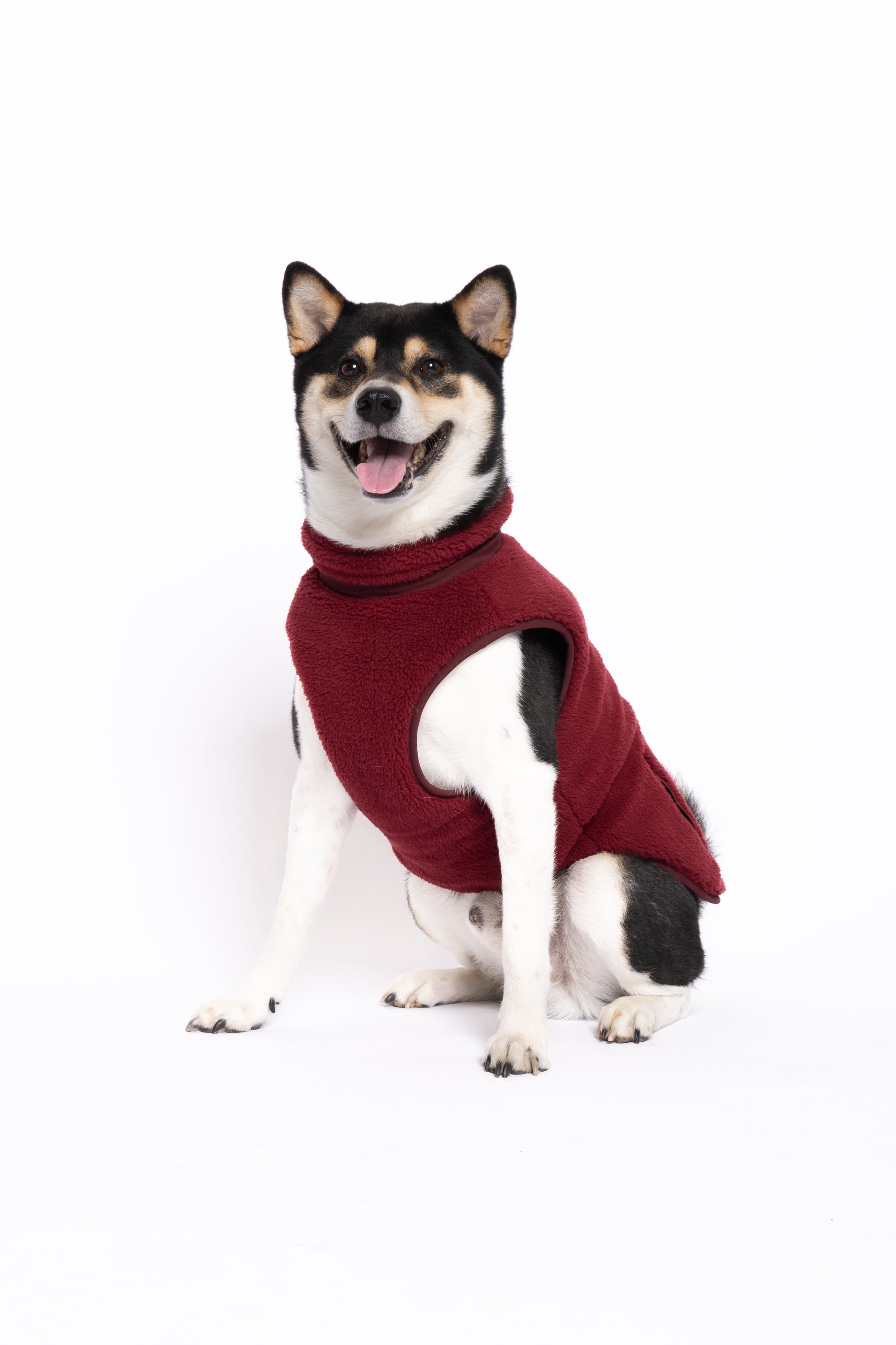 Monochrome Sherpa Dog Vest