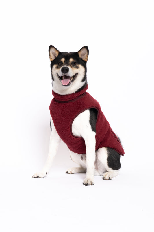 Monochrome Sherpa Dog Vest