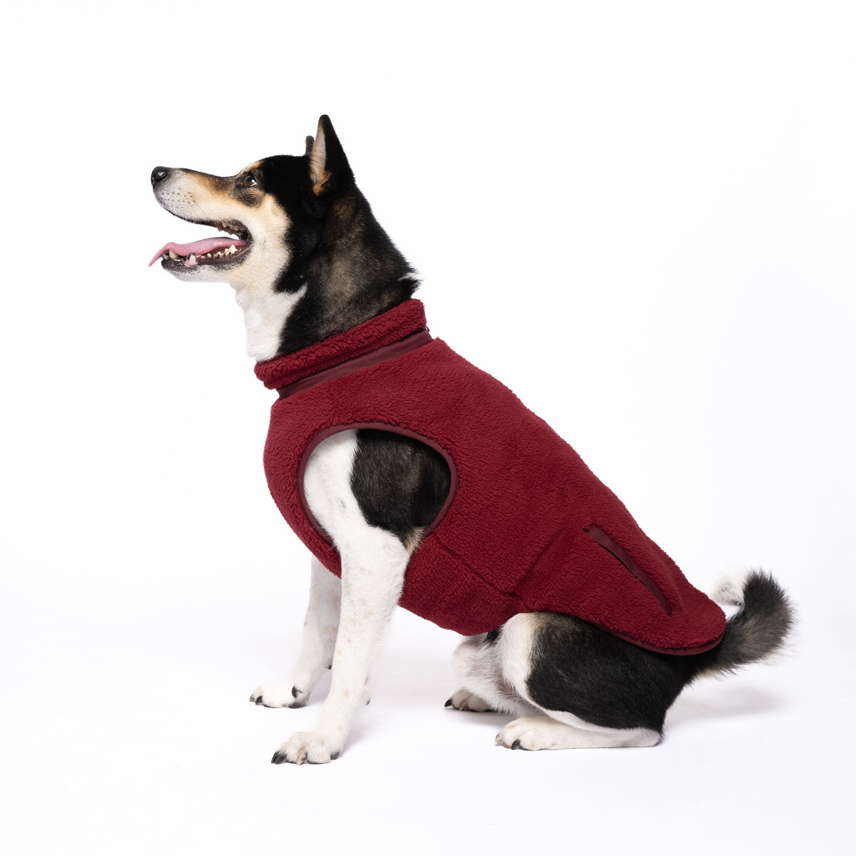 Monochrome Sherpa Dog Vest