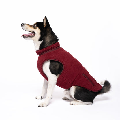 Monochrome Sherpa Dog Vest