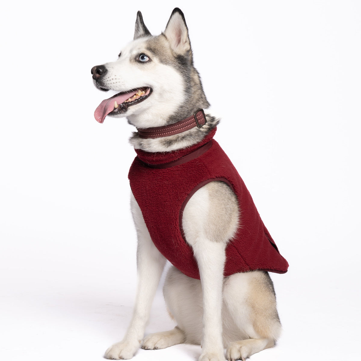 Monochrome Sherpa Dog Vest