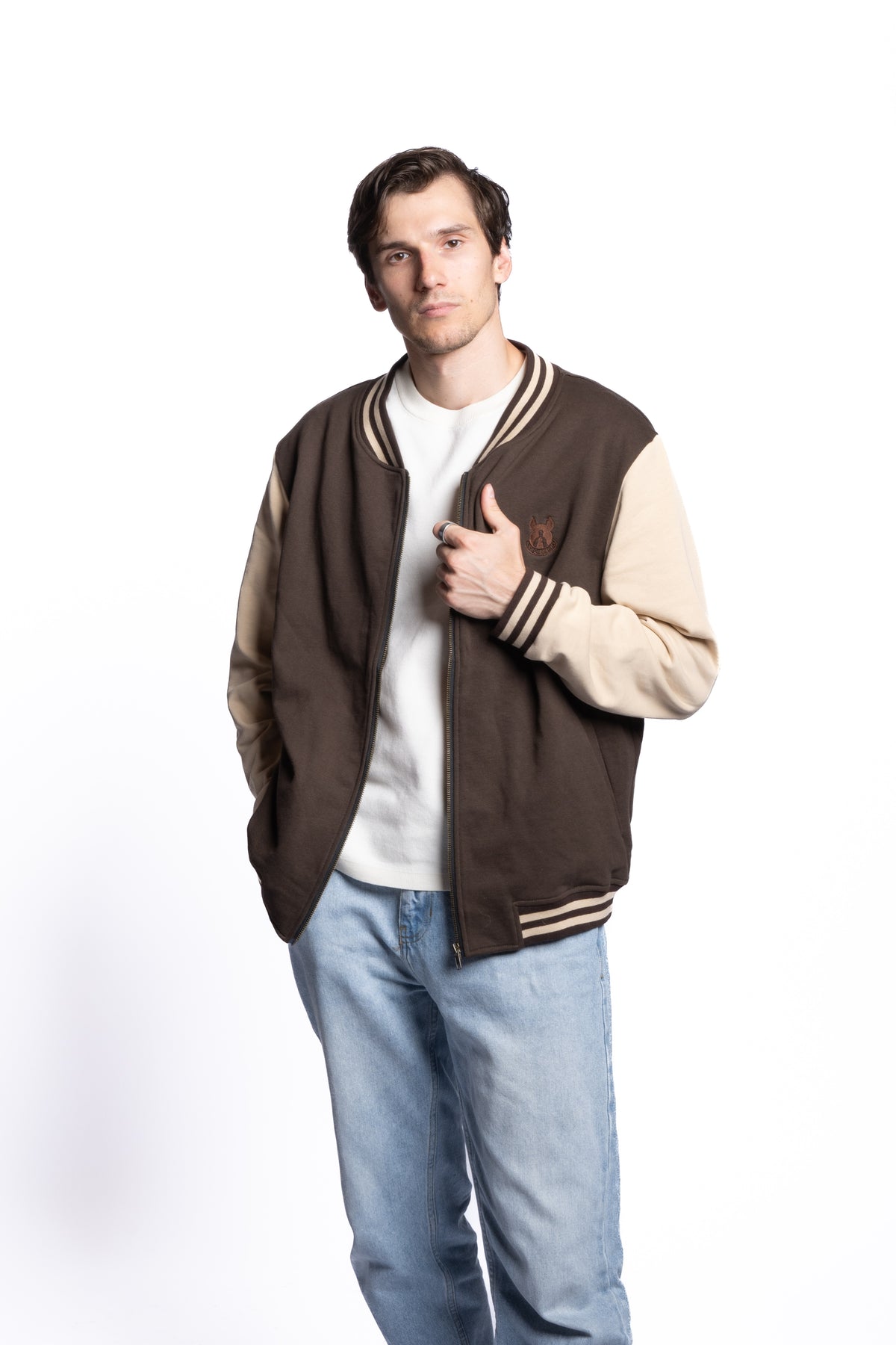 Dog Full-Zip Sweatshirt — Espresso