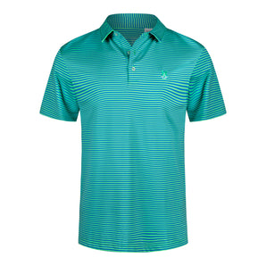 Lime Blue Quality Fit Performance Polo