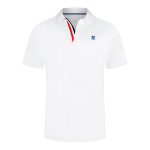 White USA Quality Fit Performance Polo